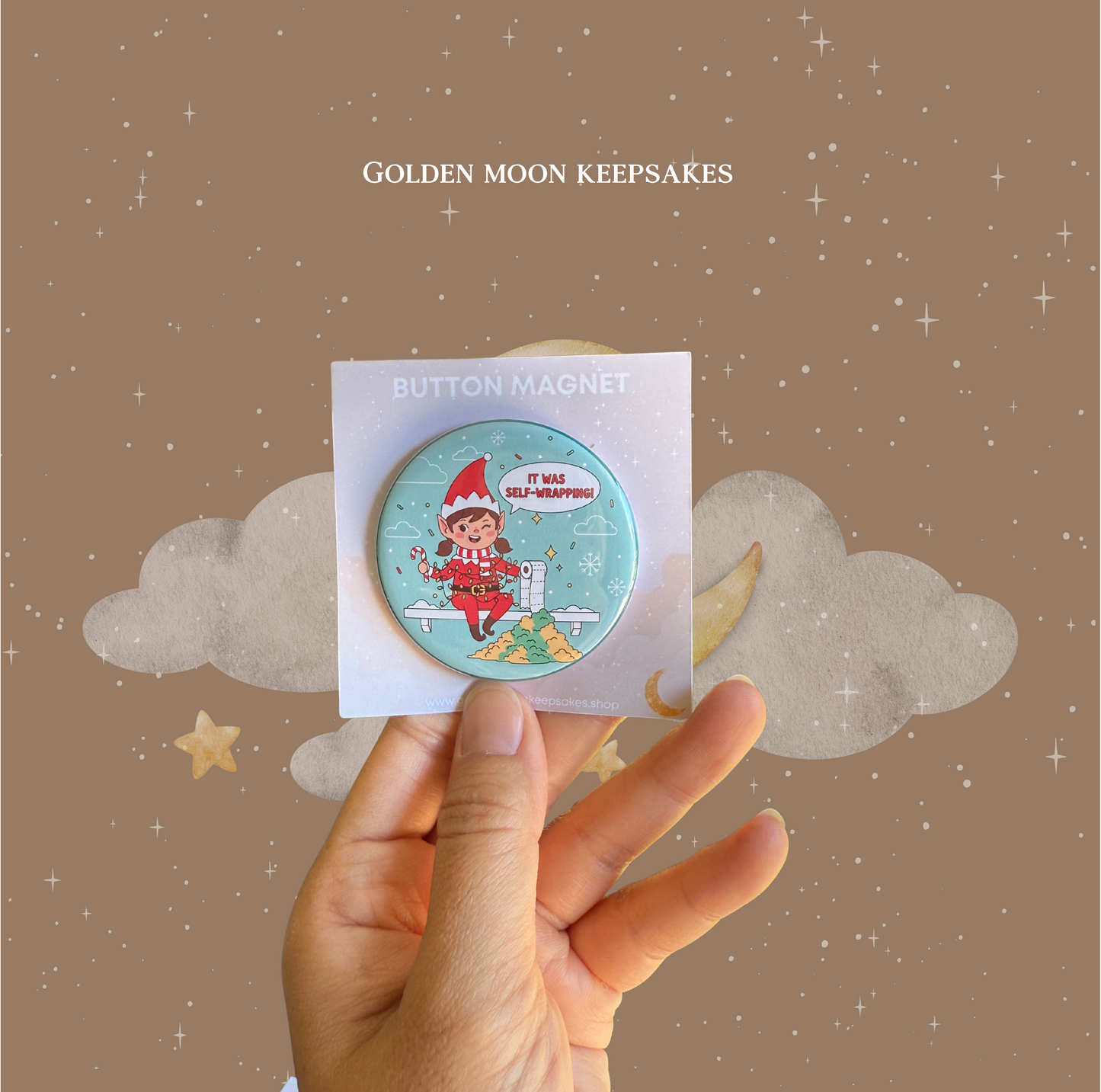 Holiday Button Magnets