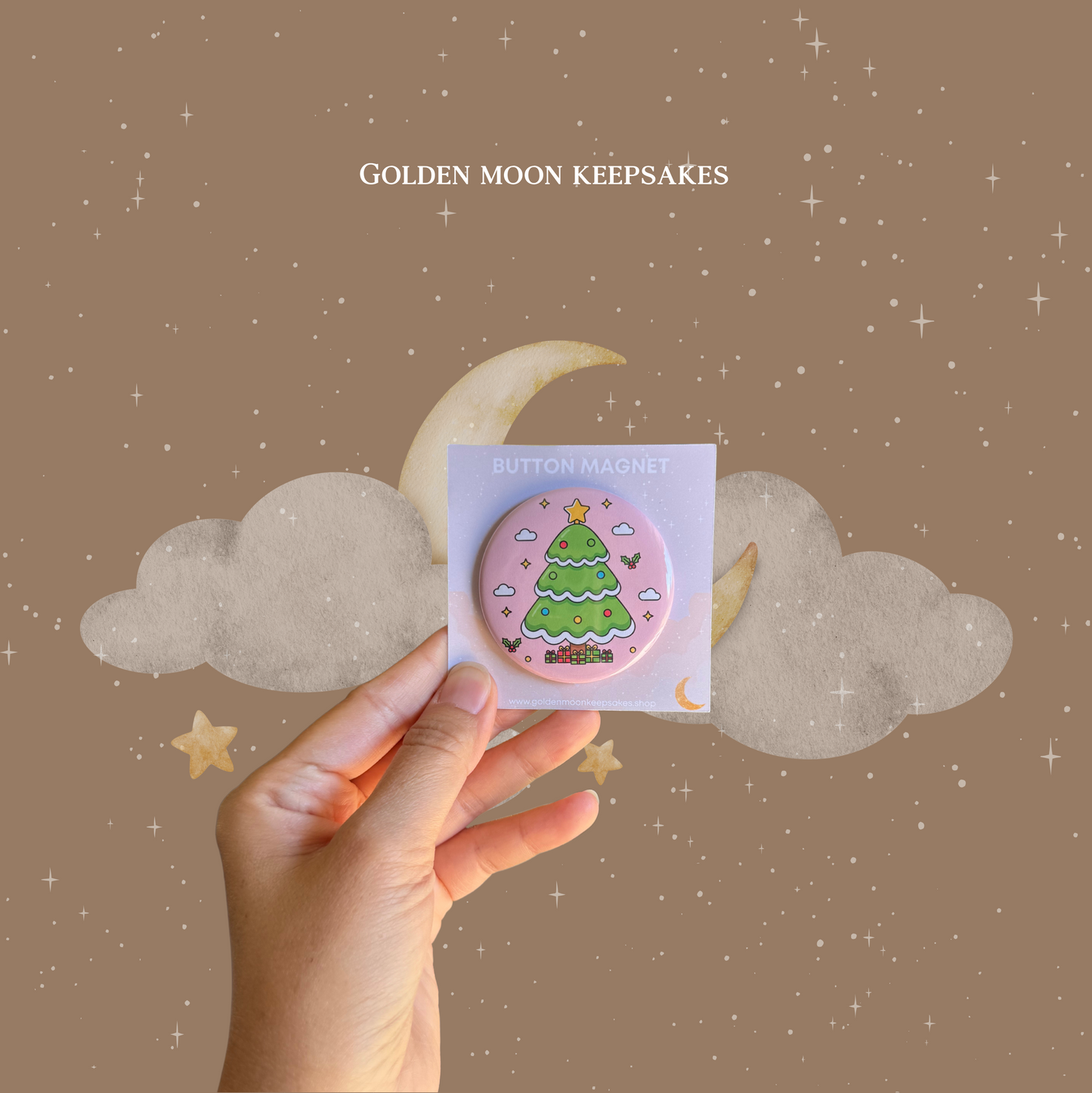 Holiday Button Magnets