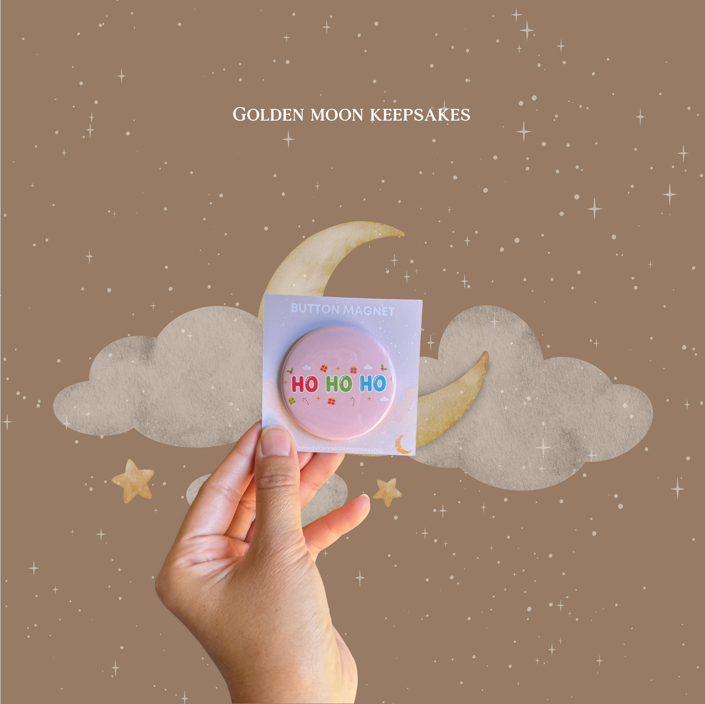 Holiday Button Magnets