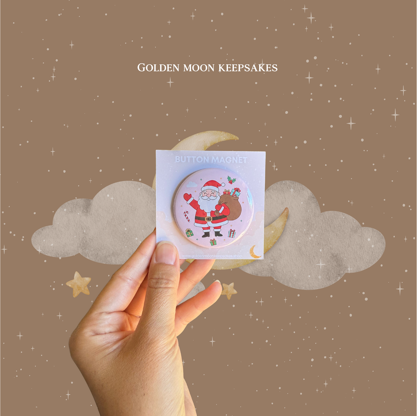 Holiday Button Magnets