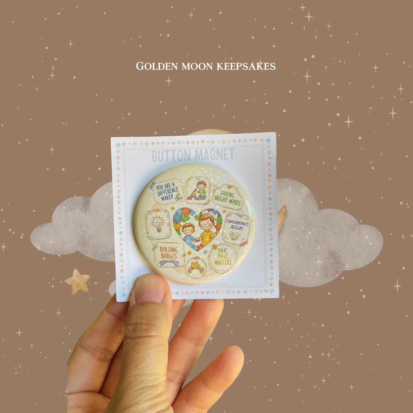 Therapist/Teacher Button Magnets